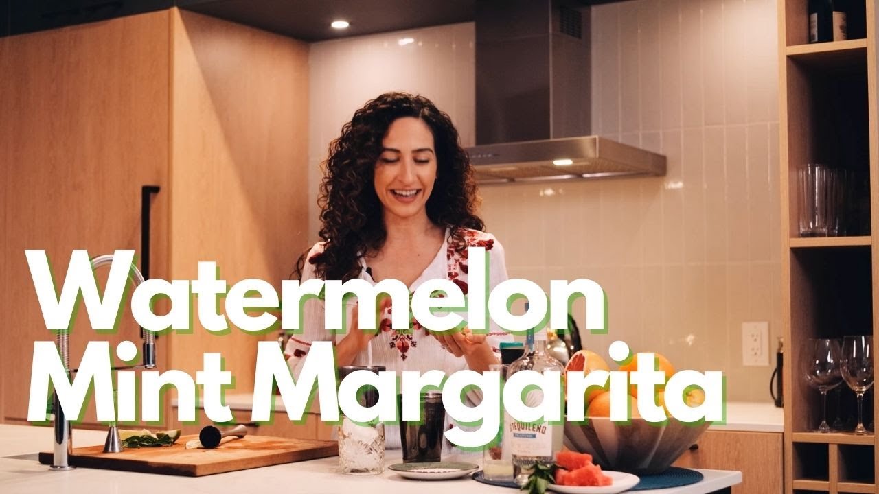Watermelon Mint Margarita - Learn how to make a seasonal summer Margarita Cocktail and more!