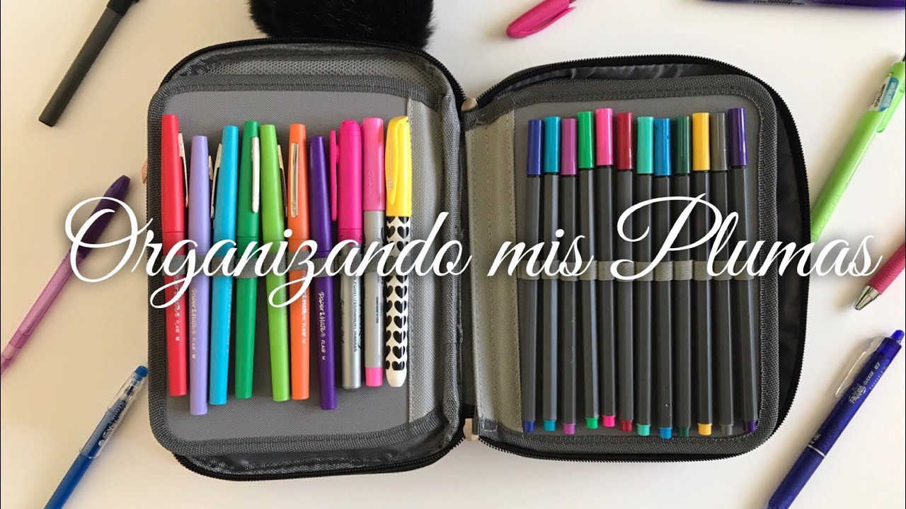 Organizando mis plumas