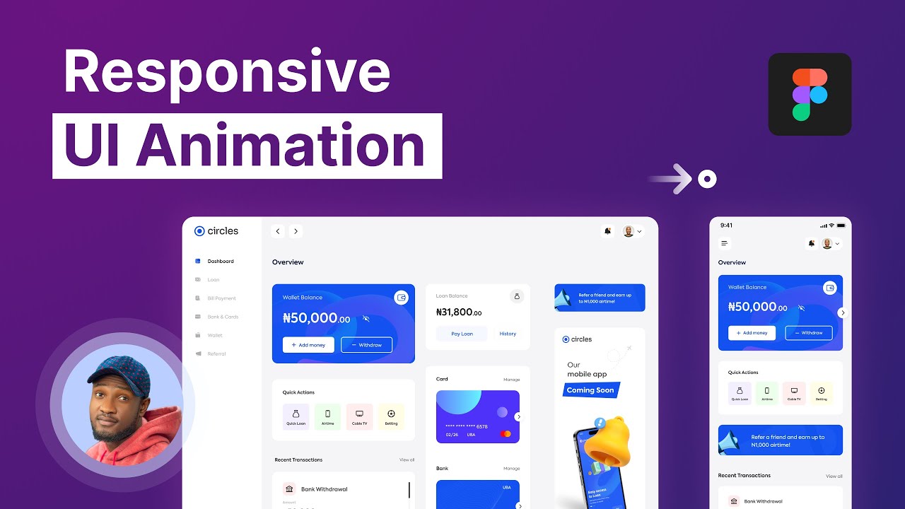 How to Create a Responsive Web App Animation on Figma