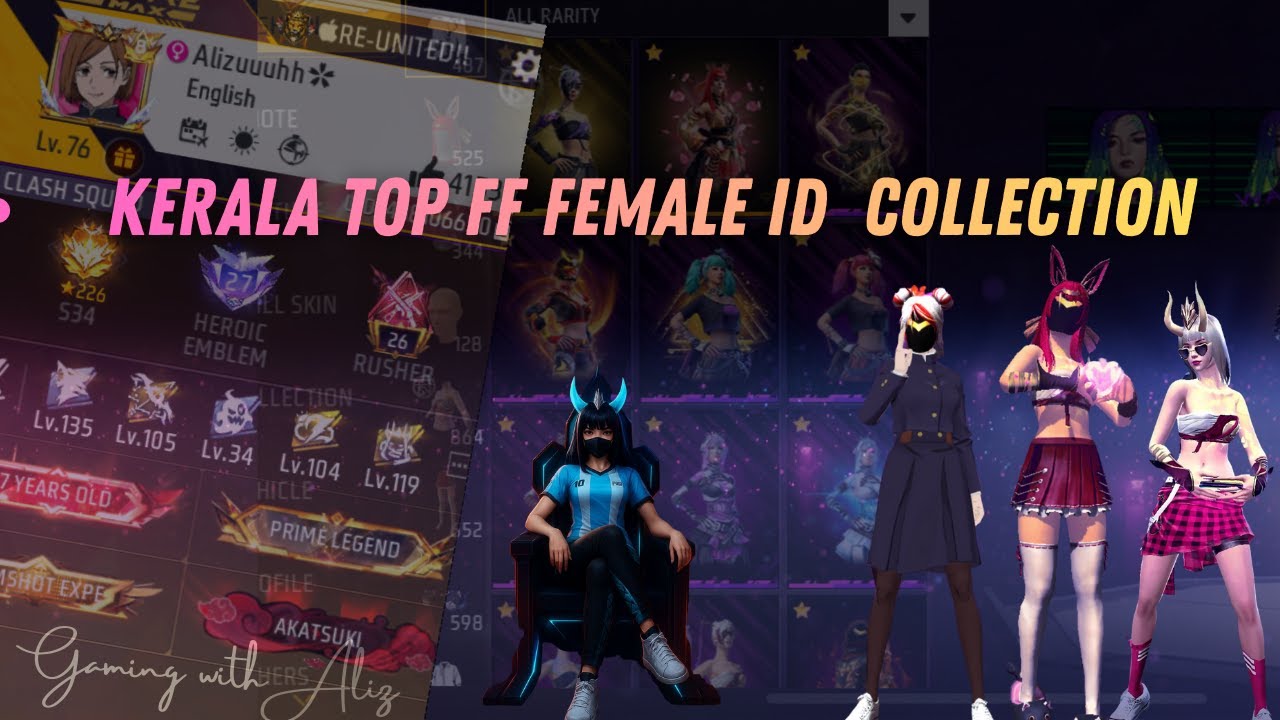 Free fire Top Female Bundle Collection|| Free fire Kerala Top Female Collection