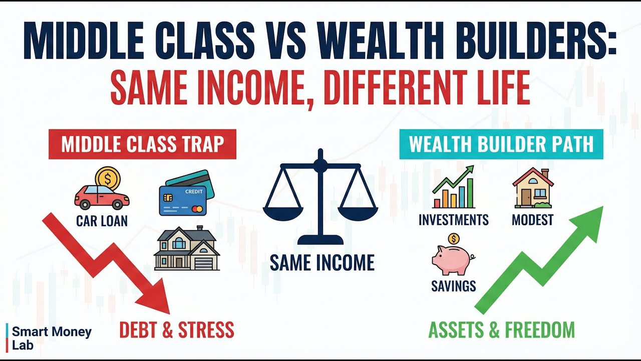 Middle Class vs Wealth Builders: Same Income, Different Life