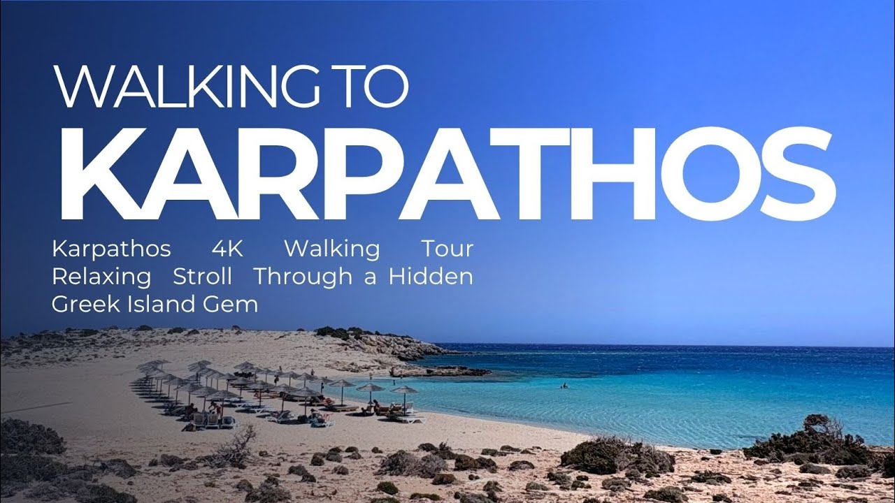Karpathos 4K Walking Tour 🇬🇷 | Relaxing Stroll Through a Hidden Greek Island Gem I DJI Osmopocket 3