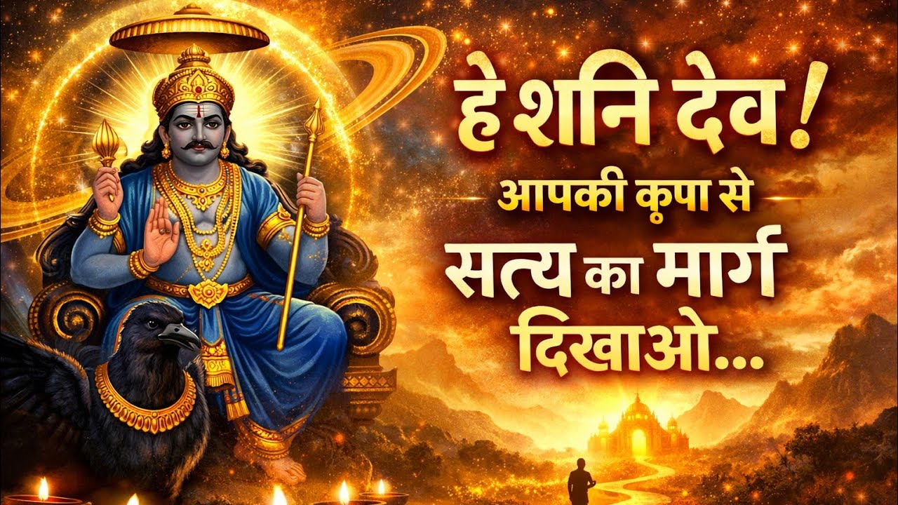 “हे शनि देव! आपकी कृपा से सत्य का मार्ग दिखाओ – शक्तिशाली भजन सुनें