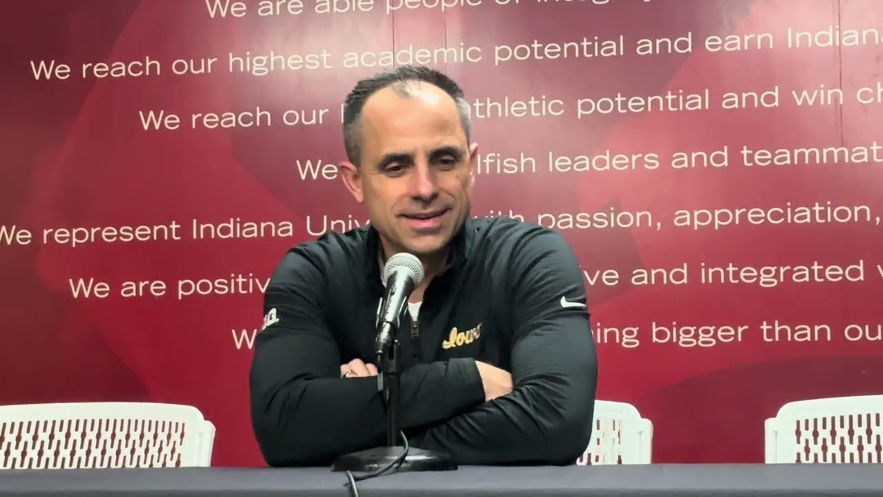 Ben McCollum reacts to Iowa basketball’s win over Indiana