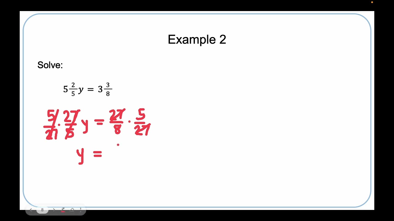 Lesson 56: Equations with Mixed Numbers