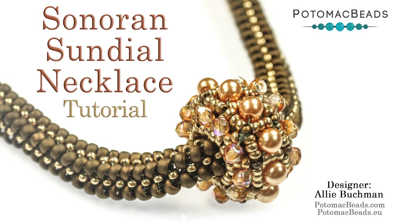 Sonoran Sundial Necklace- DIY Jewelry Making Tutorial by PotomacBeads