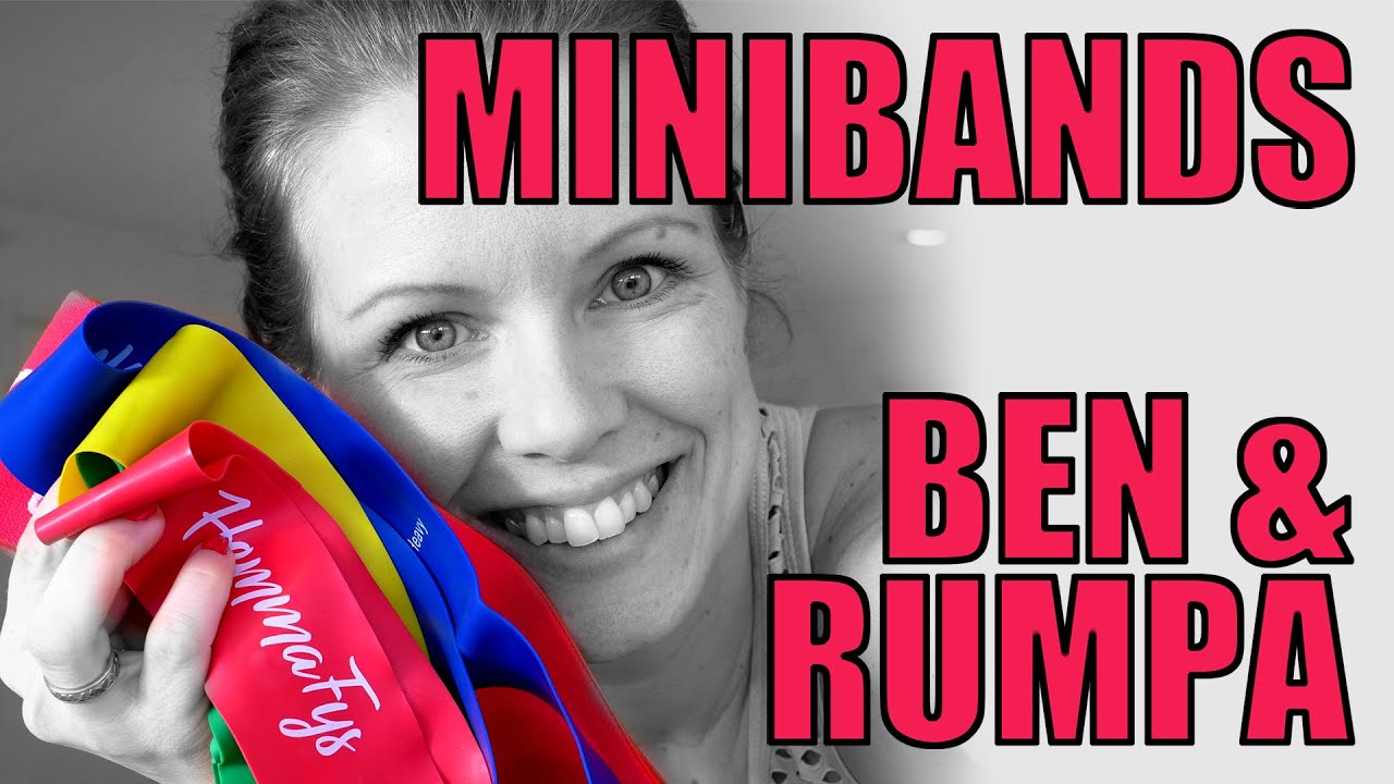 Kort och INTENSIVT pass med MINIBANDS för ben & rumpa
