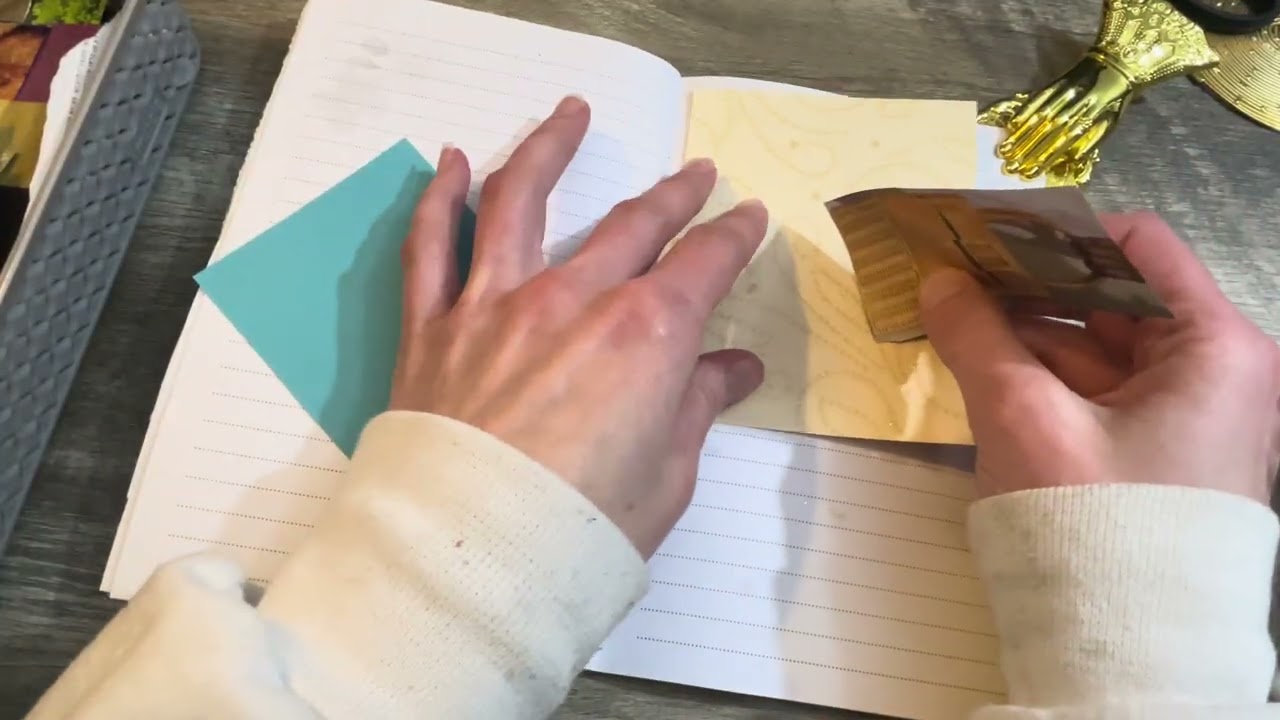 How To Use A Magazine Image To Make A Fancy Junk Journal Spread