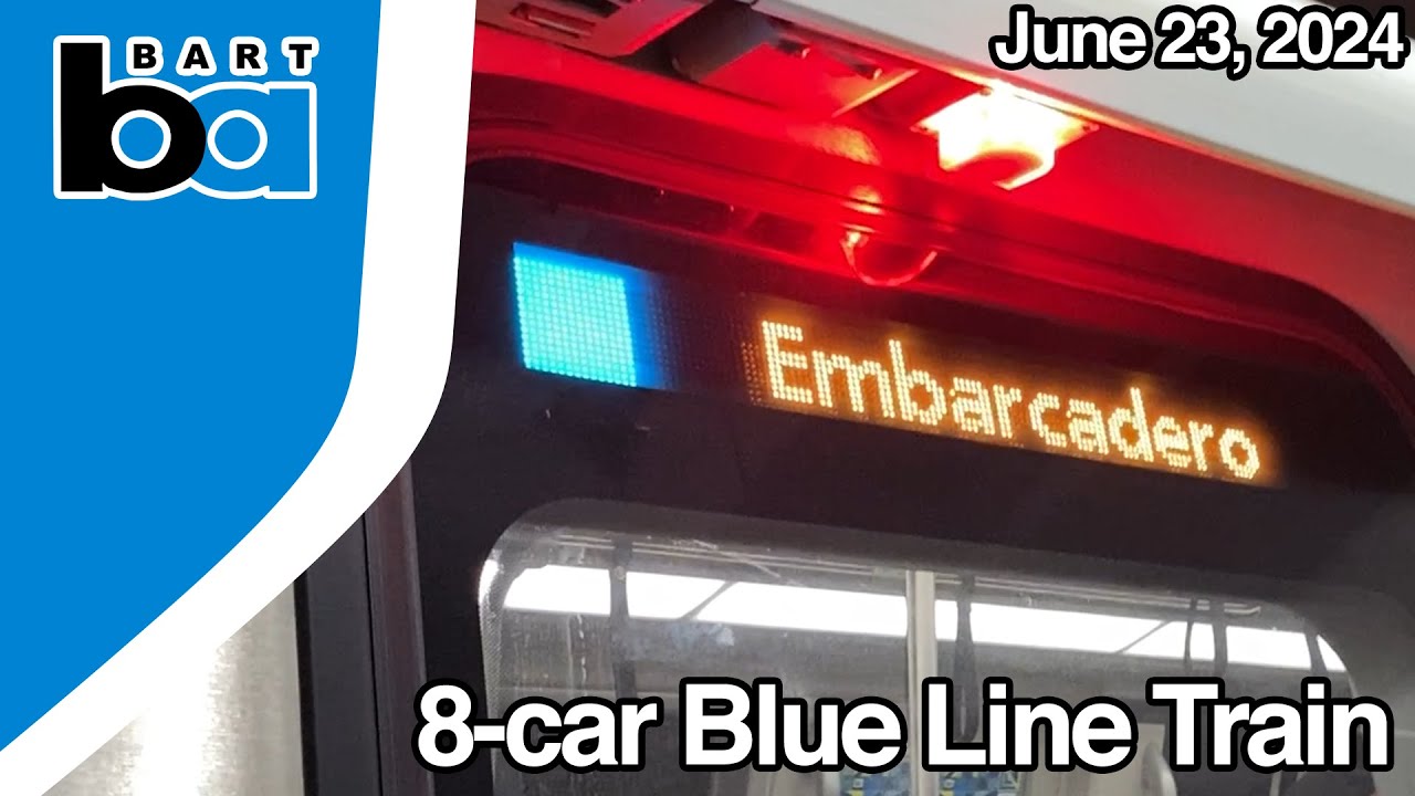 BART Blue Line - Full (Shortened) Route to Daly City