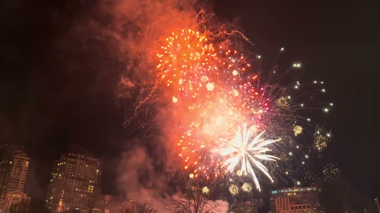 Firework show in Boston commons in MA 2026