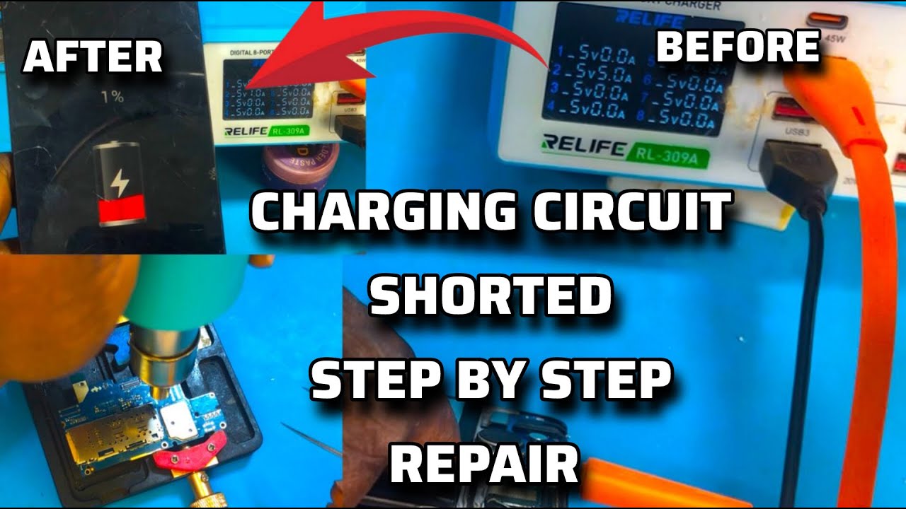How To Repair Any Phone Not Charging, Short Circuit Problem On Charge Section, Repair Guide.