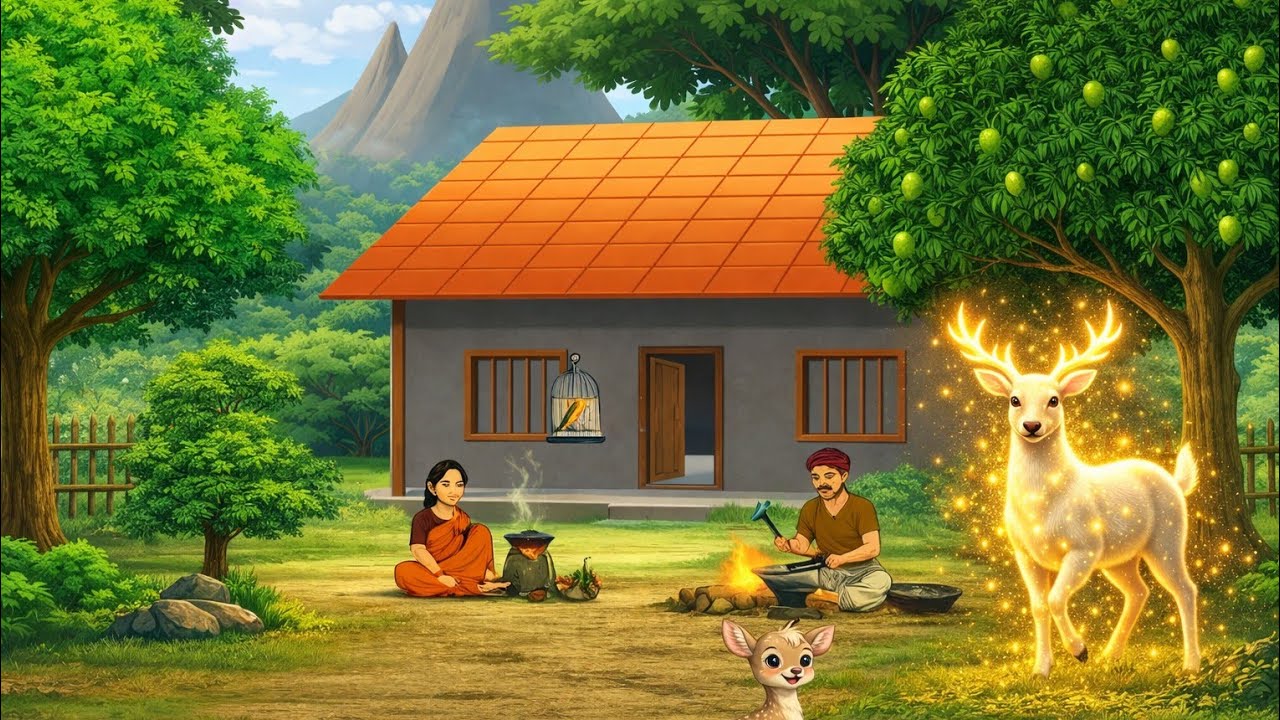 गरीब लोहार और जादुई हिरन 🦌 | अंत देख कर रो दोगे 😢  | Hindi Story  | Moral Stories | cartoon story