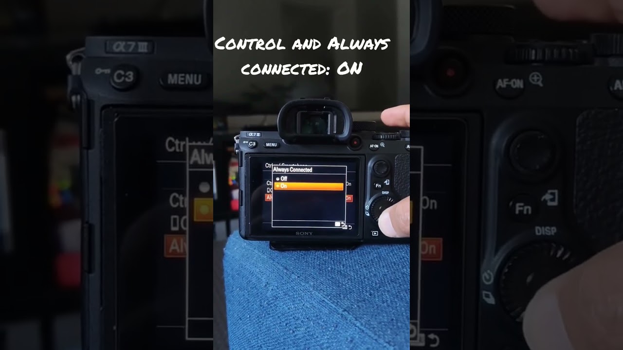 Use your phone as a monitor on Sony A7iii ! 📷📲 #sony #shortsfeed #shorts #howto #tutorial #tips #a7