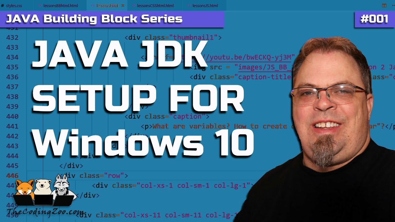 JAVA JDK Setup for Windows 10 - Java Tutorial