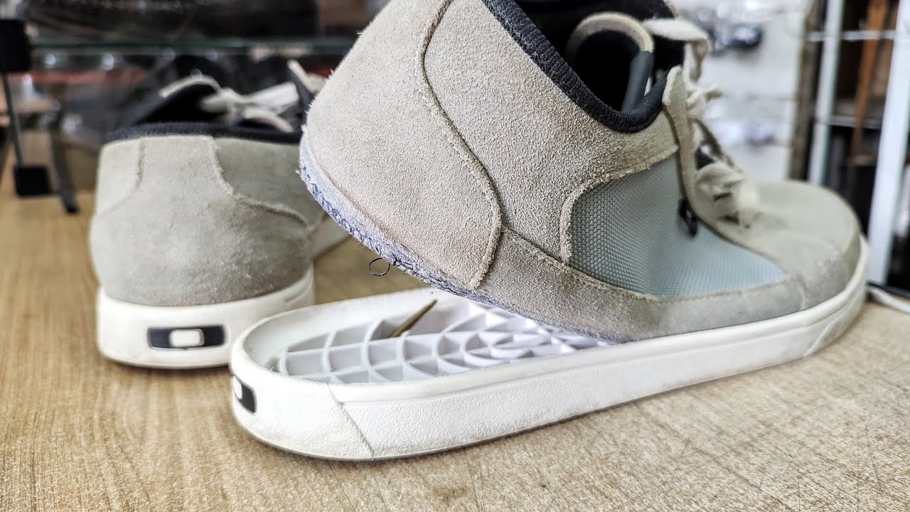 Como colar, e costurar solado de tênis.