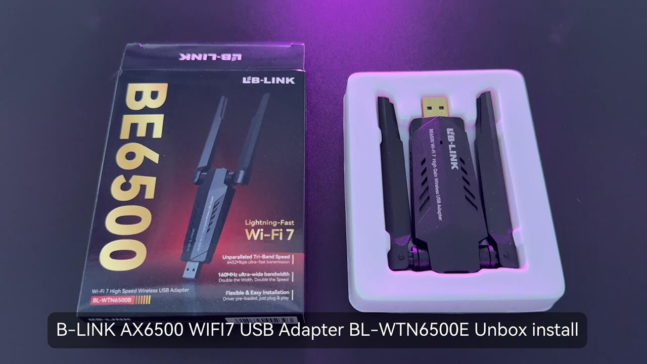 How to Install and Configure  BE6500 Wi-Fi 7 High Gain Wireless USB Adapter | LB-LINK | Gamers