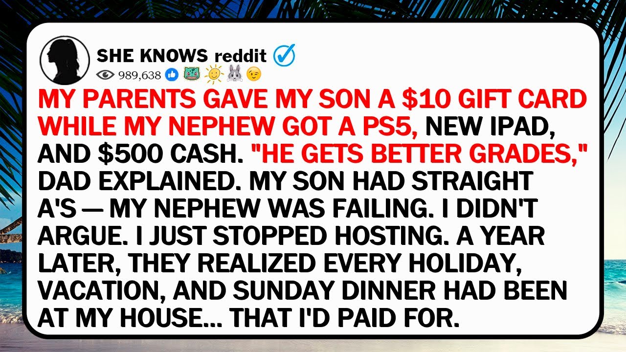 My Parents Gave My Son A $10 Gift Card While My Nephew Got A PS5, New iPad, And $500 Cash. 