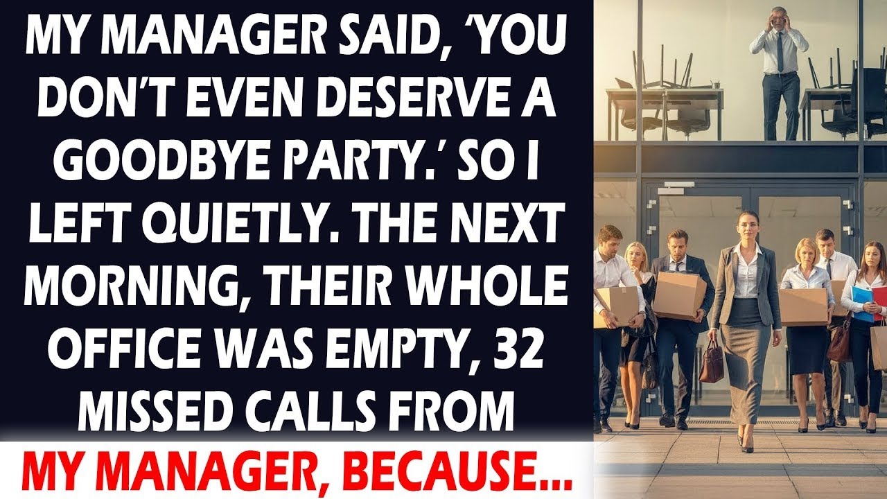 My Manager Said I Was Nothing, Next Morning When His Entire Team Quit, He