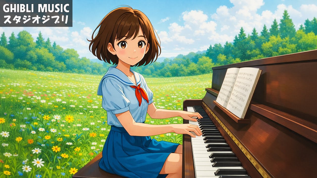 ジブリメドレーピアノ🌹史 上 最 高 のピアノジブリコレクション 🥀ジブリのベストピアノ曲 🥀 魔女の宅急便, となりのトトロ, 千と千尋の神隠し