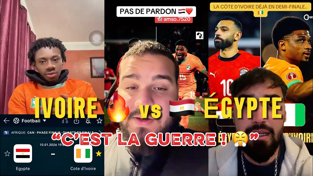 Côte d’Ivoire vs Égypte : les moqueries ivoiriennes qui énervent l’Égypte 😱🔥