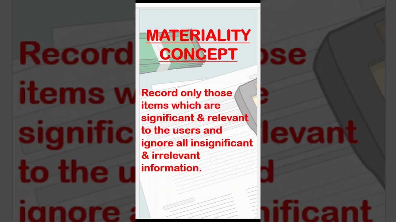 Materiality Concept