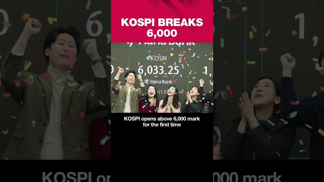 KOSPI opens above 6,000 mark for the first time