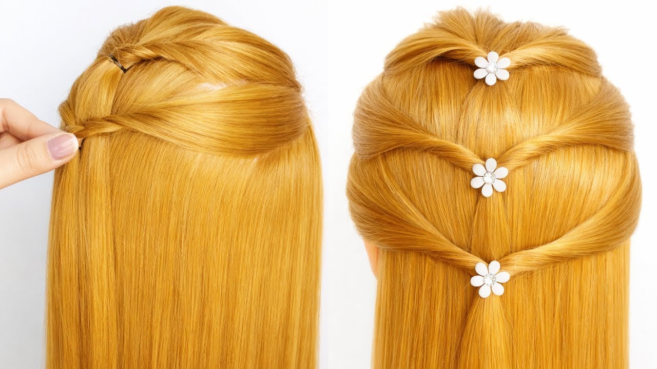 Easy Half Up Braid Hairstyle for Girls 💖 Simple Party Hairstyle for Long Hair | No Heat | New 2026