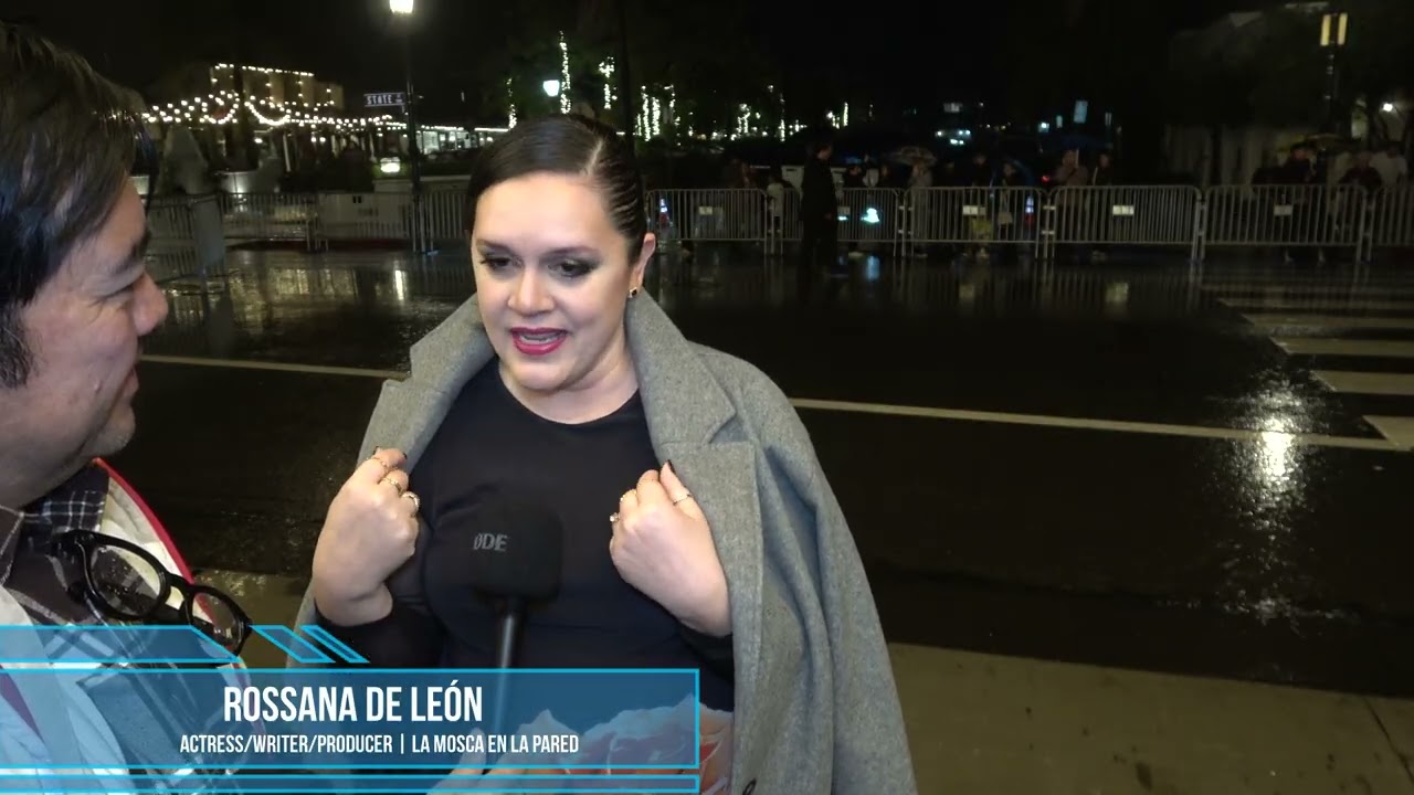 Rossana De León Carpet Interview for La Mosca En La Pared SBIFF 2026