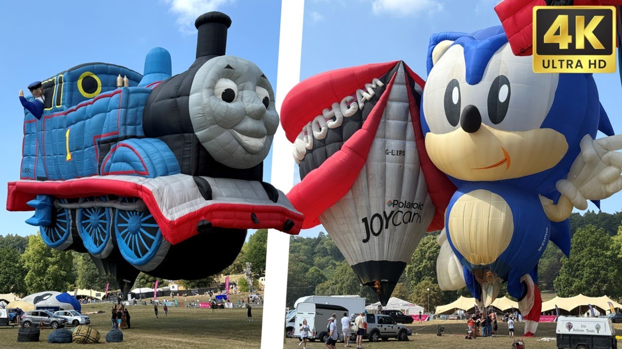 MJ Ballooning | Sunday Special Shape Tether | Bristol Balloon Fiesta 2025 (4K UHD)