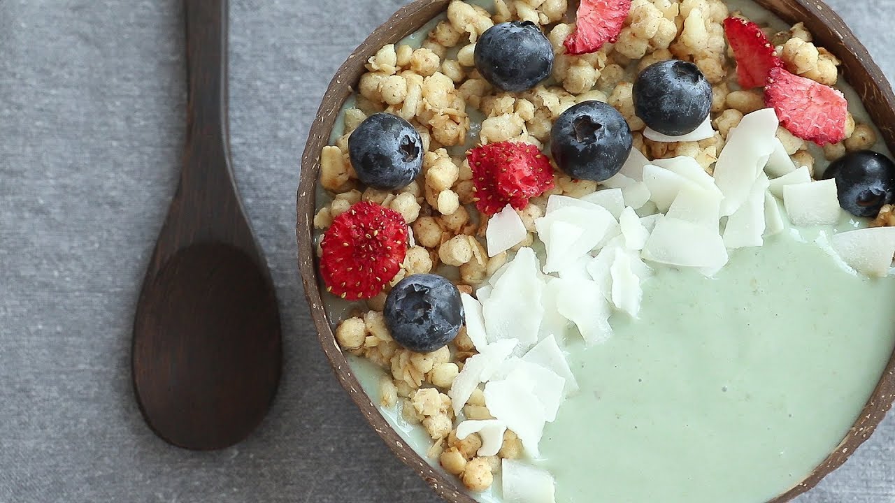 Granola Smoothie Bowl Recipe | 그래놀라 스무디볼 | Spirulina Powder, Weight Loss Smoothies | Dalcook 달쿡