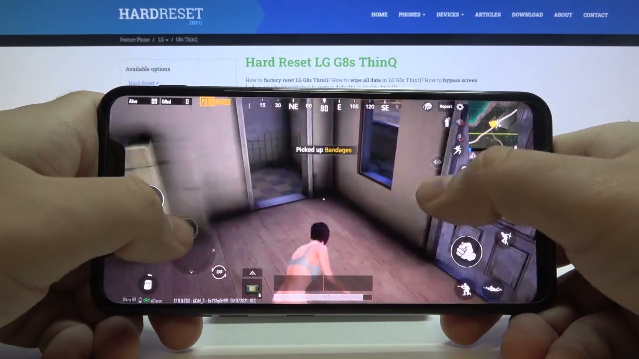 PUBG LG G8s ThinQ Gameplay - FPS Review / Game Test