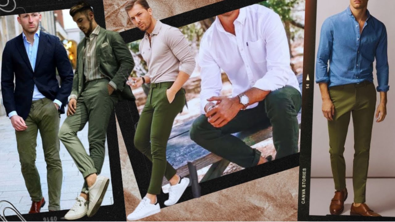 Looks Con Pantalón Verde Para Hombres 👊👍