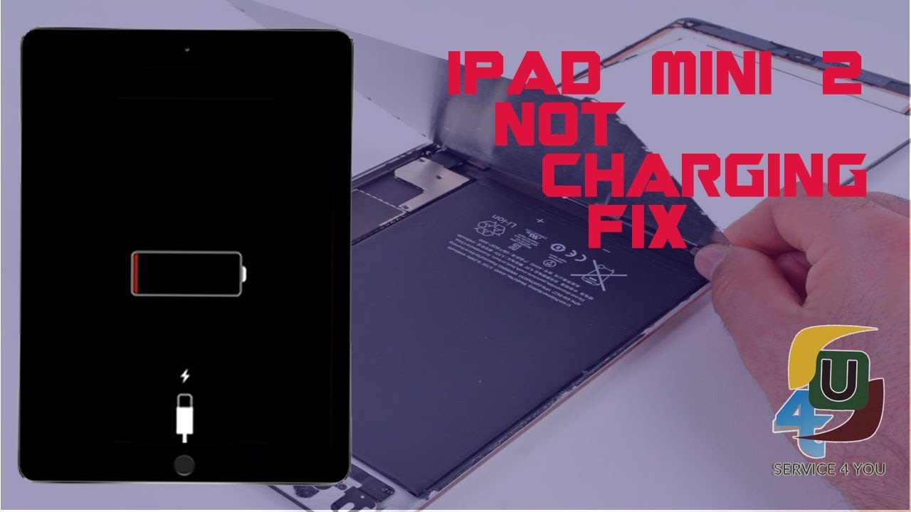 ipad mini 2 not charging solution|after battery replacement|service 4 you