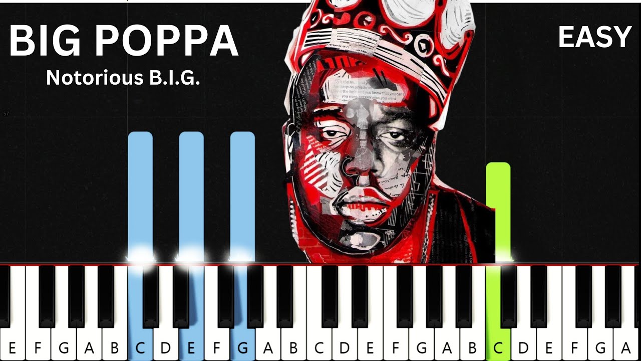 Big Poppa - The Notorius B.I.G. | EASY Piano Tutorial
