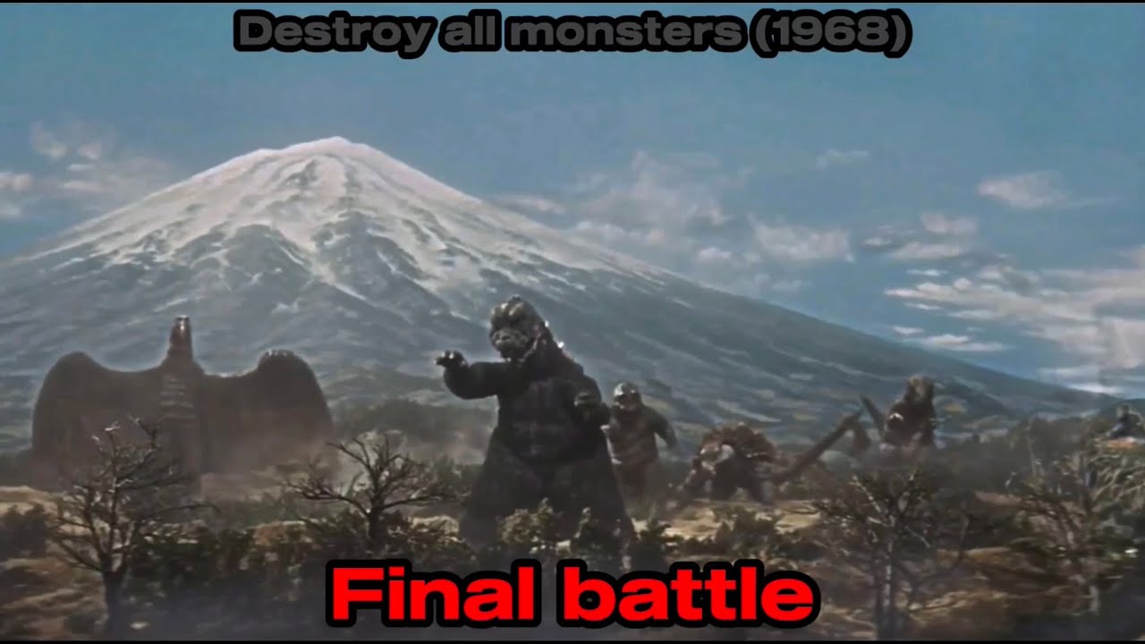 Destroy all monsters (1968)   Final battle