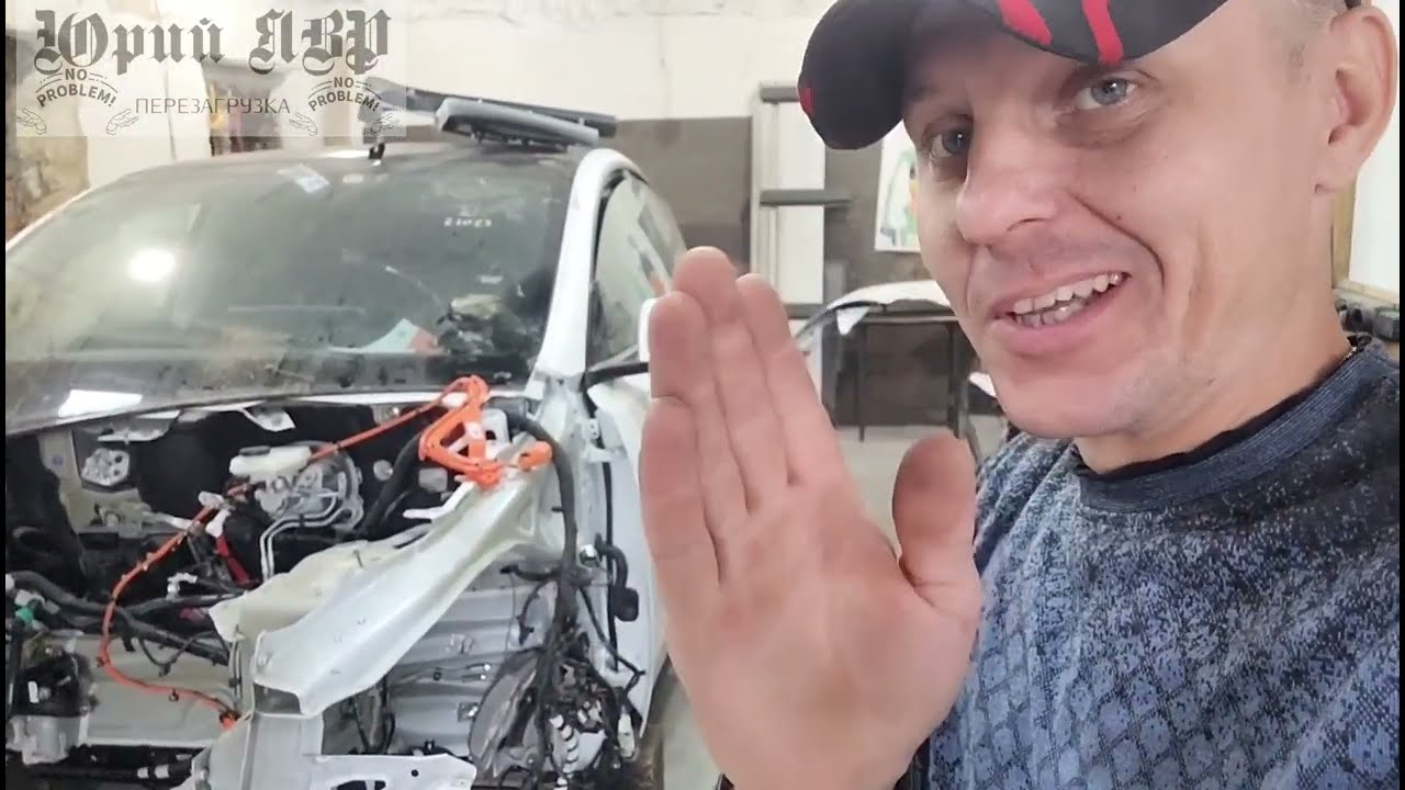 TESLA Y Передний удар, вытяжка и геометрия лонжеронов.