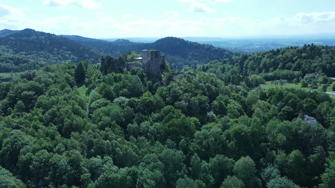 Korczyna i okolice z drona