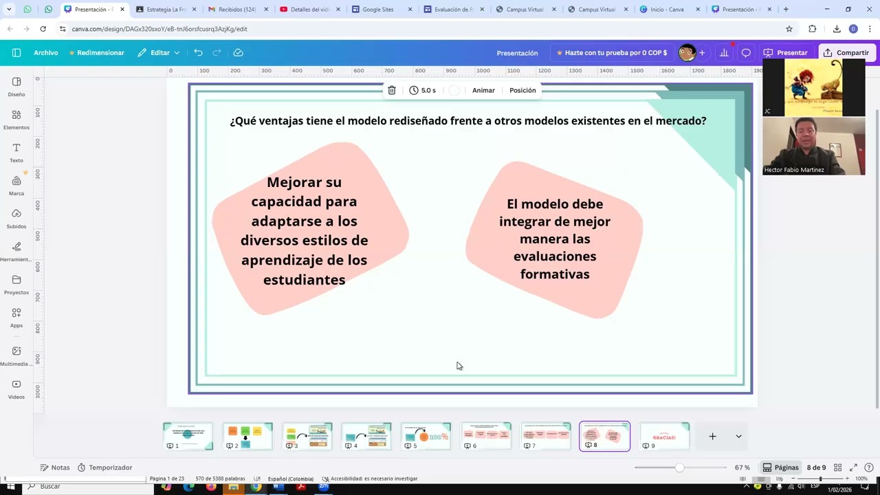 Informe de implementación del modelo de evaluación de RED rediseñado