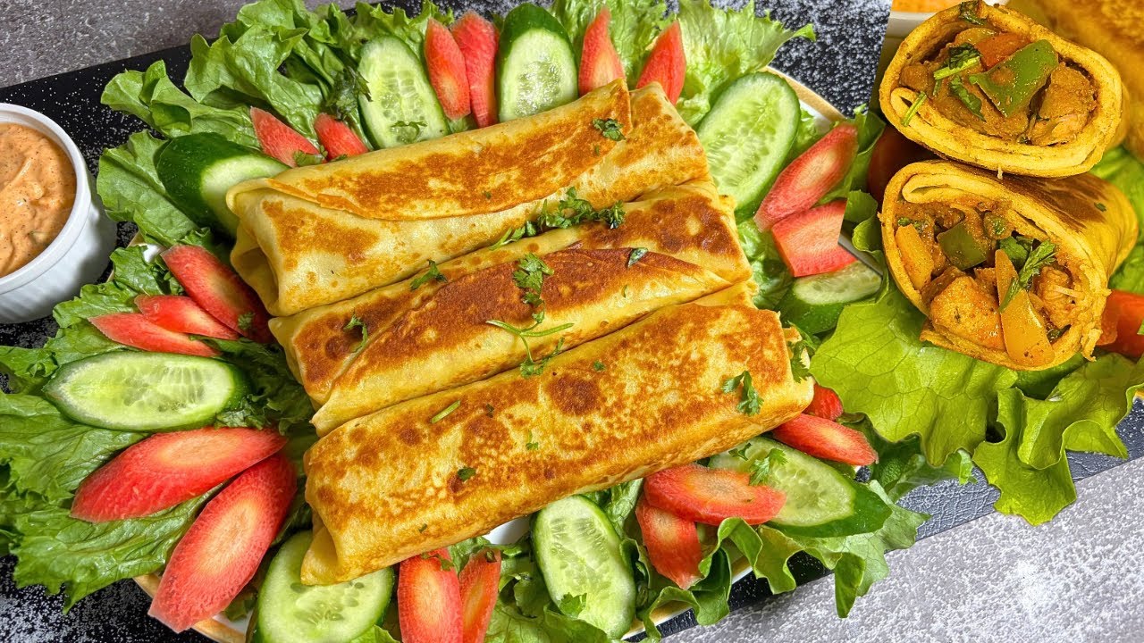How to Make Chicken Tikka Crepes | Soft Crepes with Delicious Filling and Dip | Ramadan Ep-16 ❤️