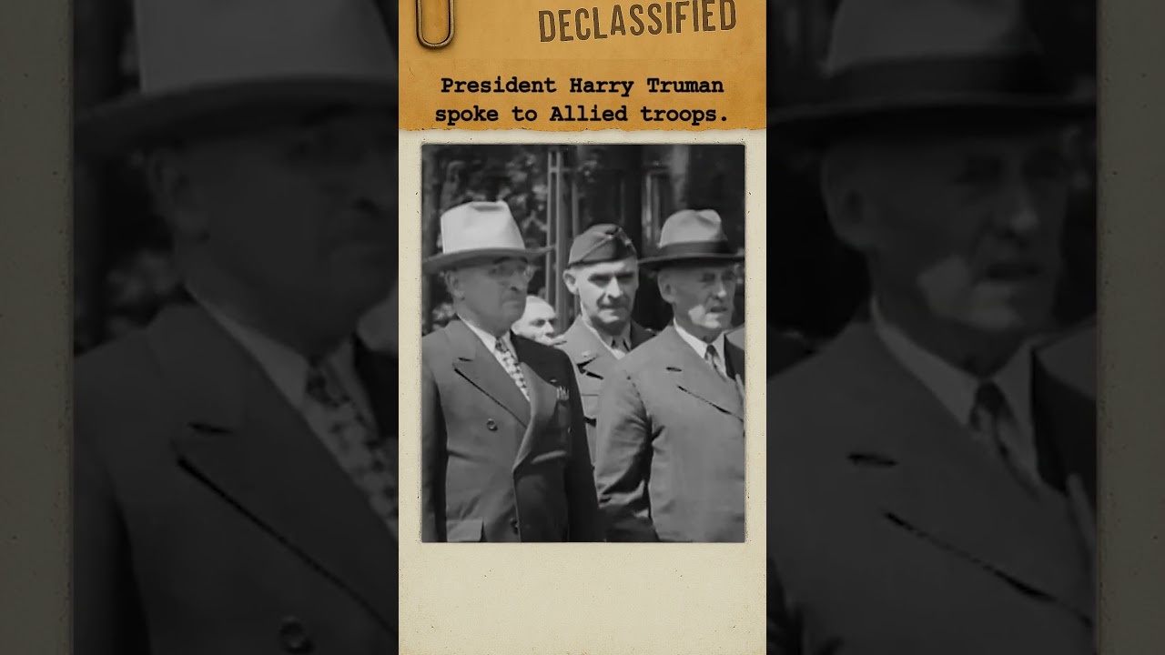 Truman&rsquo;s Victory Speech in Berlin, 1945 | #history #shorts #fyp