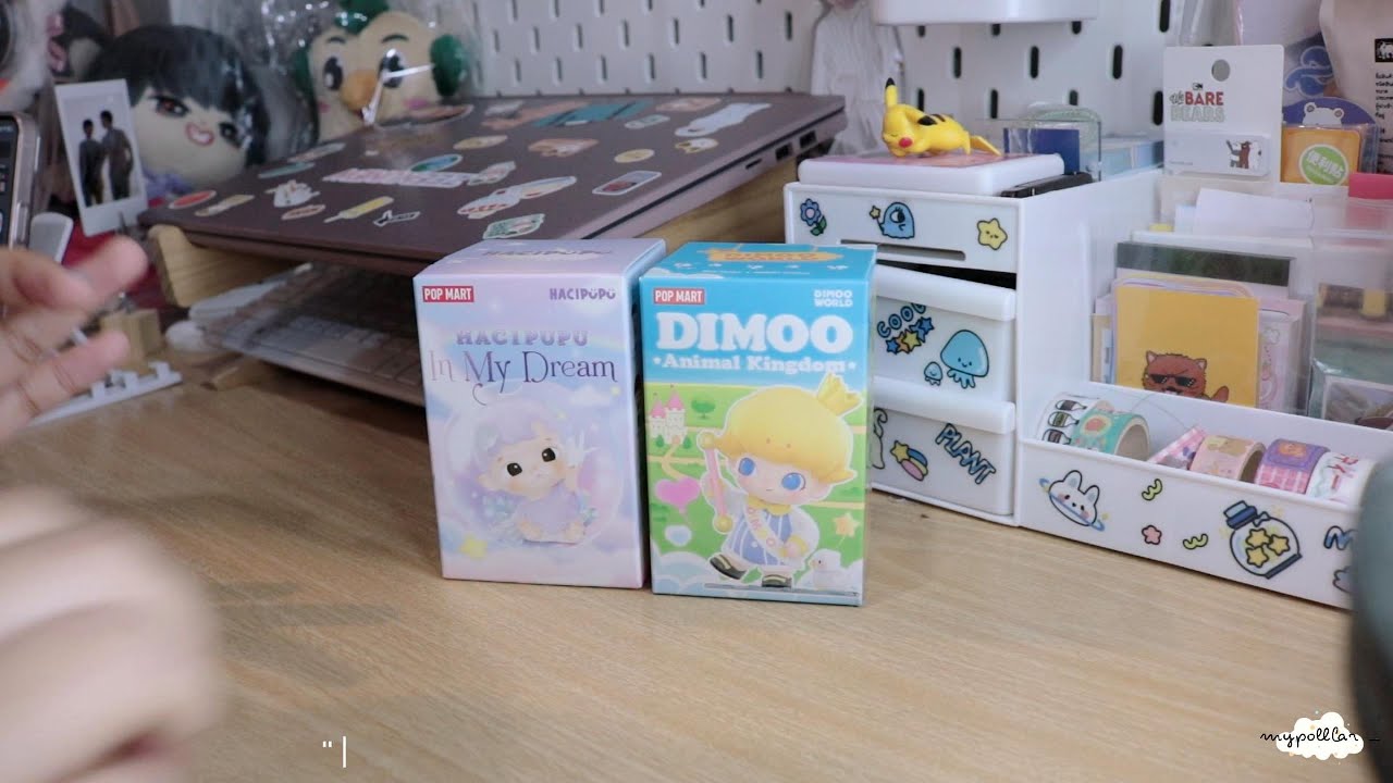 UNBOX กล่องจุ่ม POP MART 🧁⭐💖 | Dimoo animal kingdom & Hacipupu in my dream 