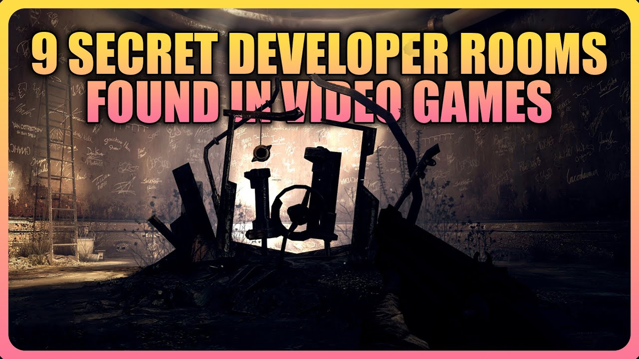 9 SECRET DEVELOPER ROOMS in Video Games