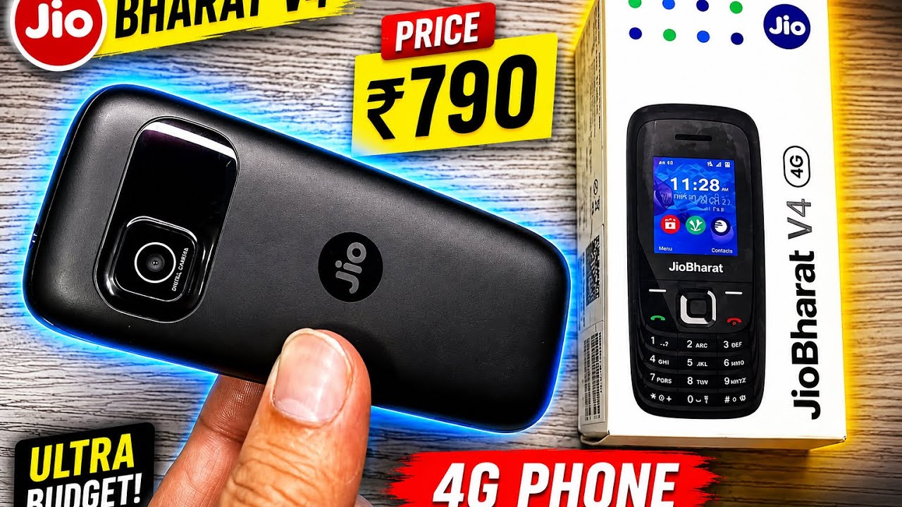 Jio Bharat V4 4g - Unboxing 🔥| Upi | Youtube | Flipkart Sale discount 🔥