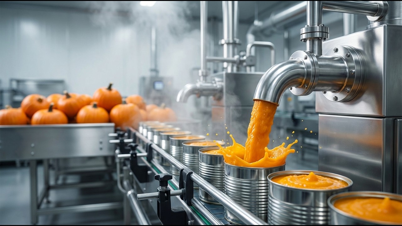 From Whole Pumpkins to Canned Purée (Full Process)