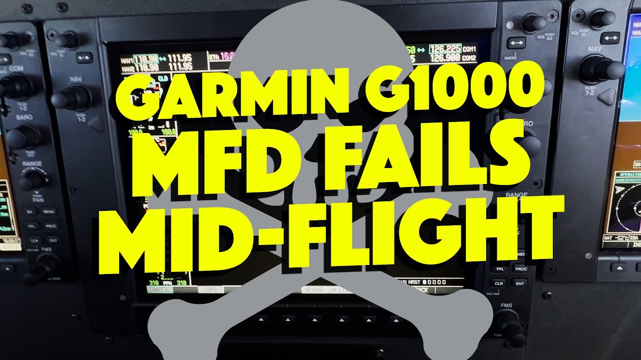 Garmin G1000 MFD Fails Mid-Flight / Citation CJ CE-525