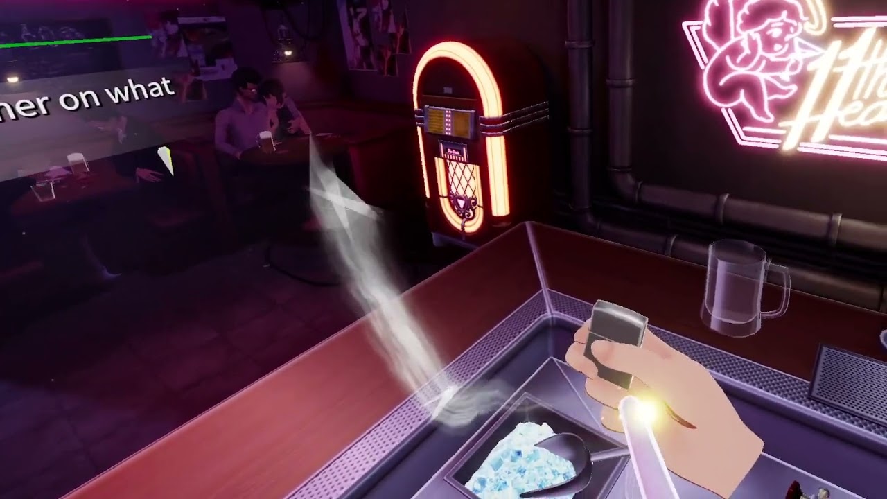 Anime Cyberpunk Bartending In VR, You Also Smoke A Lot | Project Mix Demo