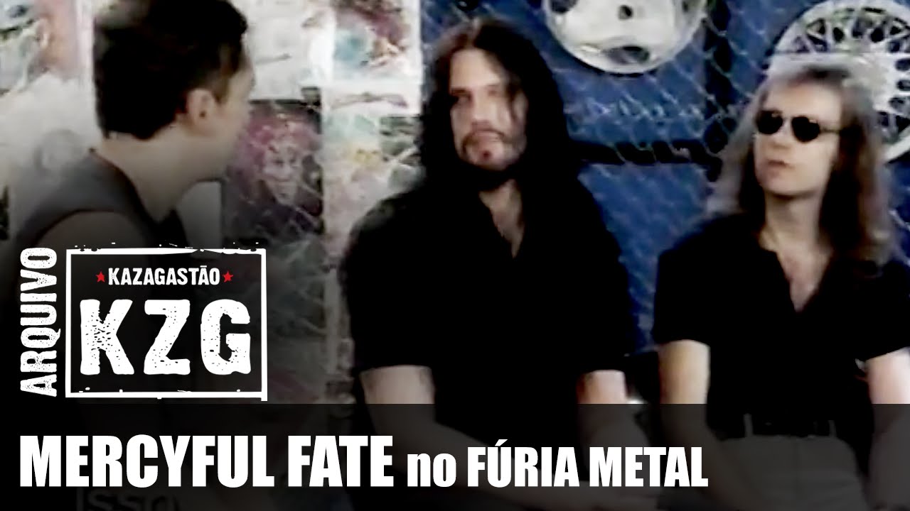 KING DIAMOND & MERCYFUL FATE no F&uacute;ria Metal (1996) - Arquivo KZG - entrevistado por Gast&atilde;o Moreira