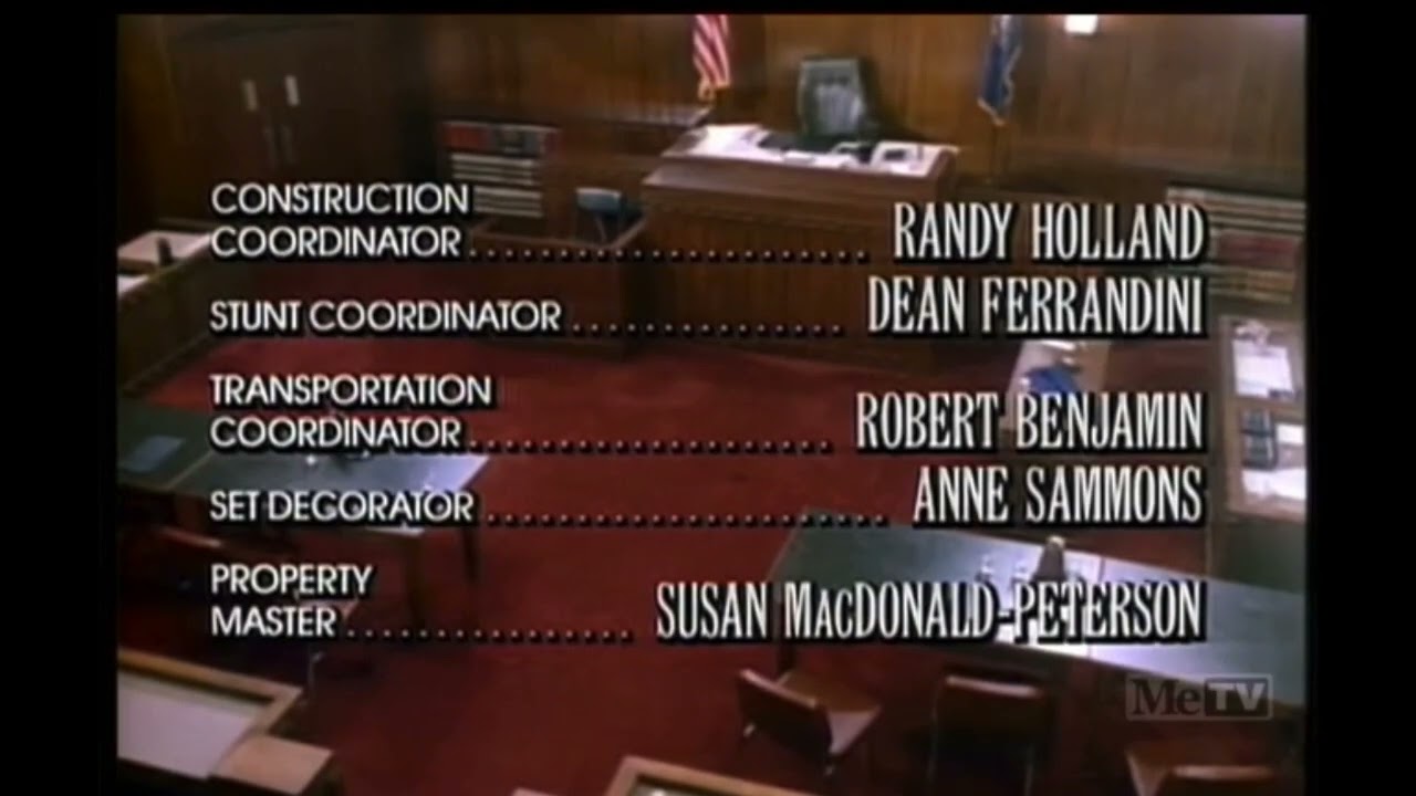 Perry Mason: The Case of the Lost Love Closing Credits (1987)