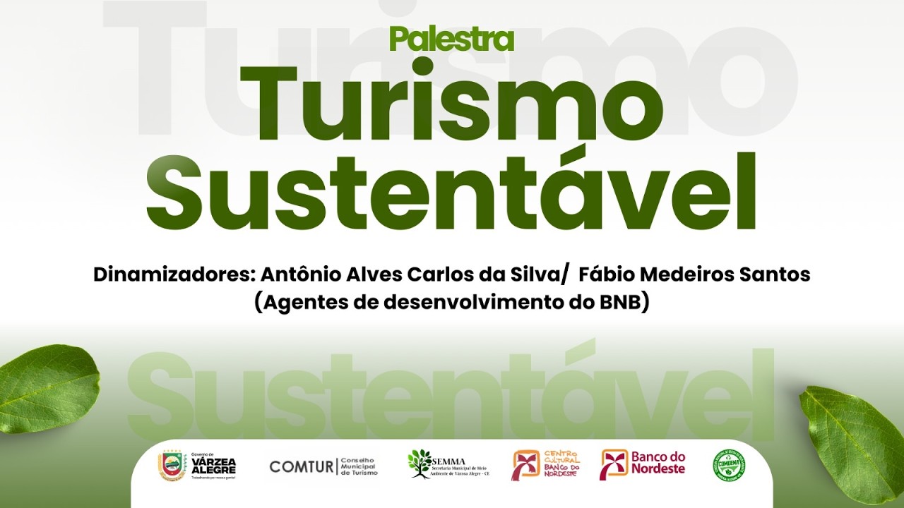 PALESTRA -TURISMO SUSTENTÁVEL
