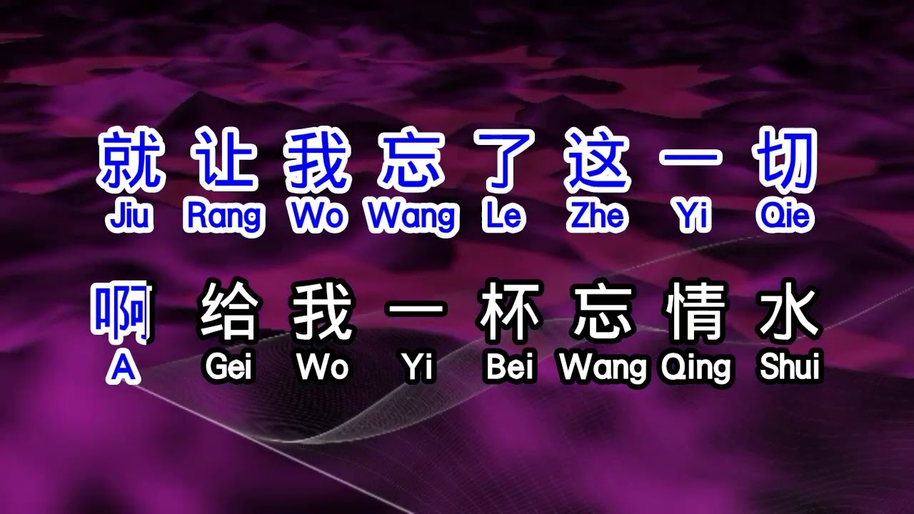 刘德华  《 忘情水 》  wang qing shui